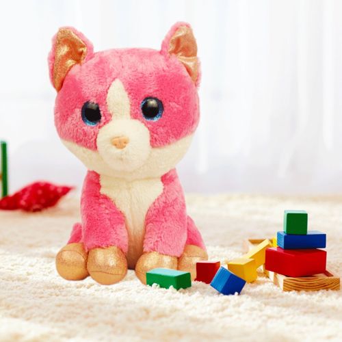 Mirada Cat Soft Toy - 27cm Pink